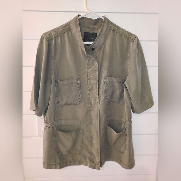 Sanctuary By Anthrpologie Dark Green Utility Jacket - Picture 1 of 5